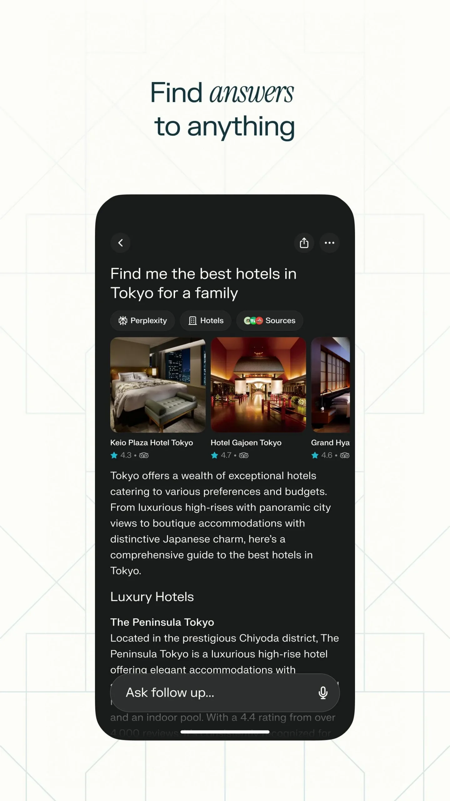 Perplexity Ask Anything screenshot